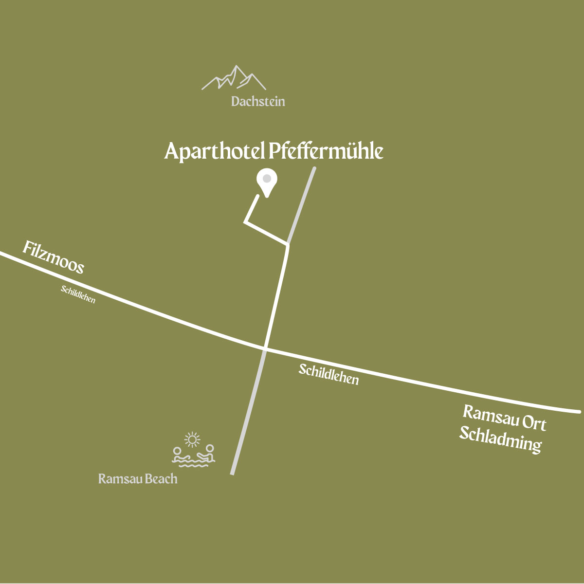 Anfahrtskarte 4 Sterne Aparthotel Pfeffermühle