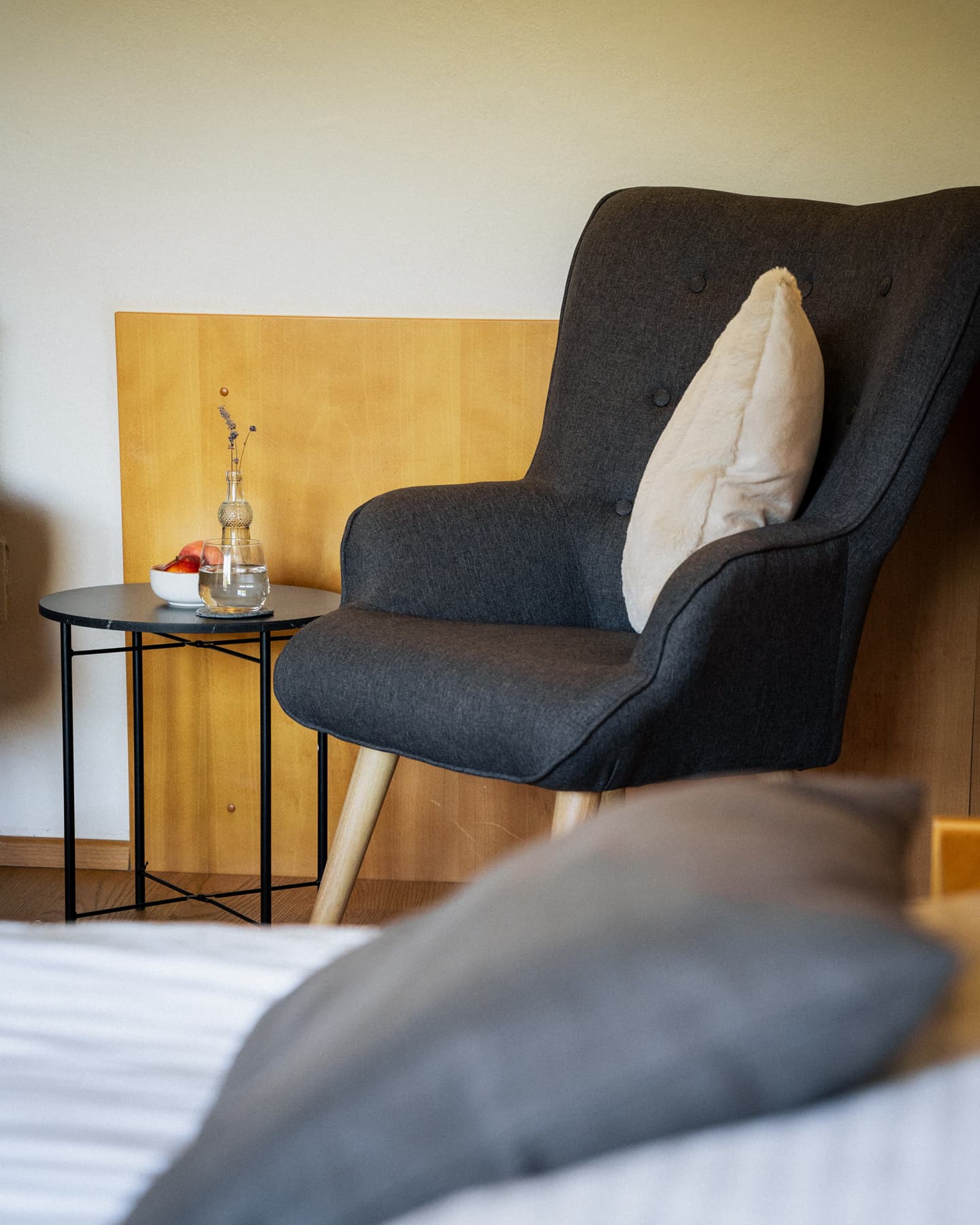 Pfeffermühle Doppelzimmer, Foto von gemütlichen Sessel