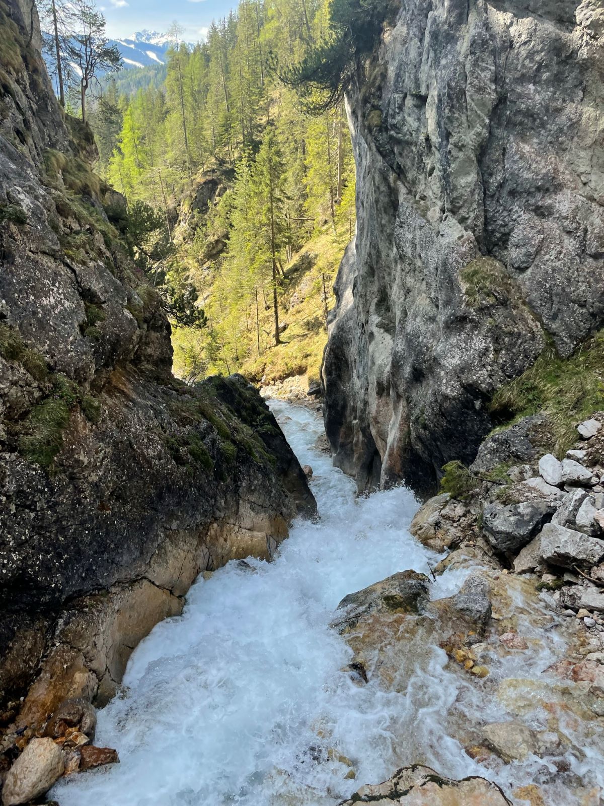 Klettersteig in der Silberkarklamm